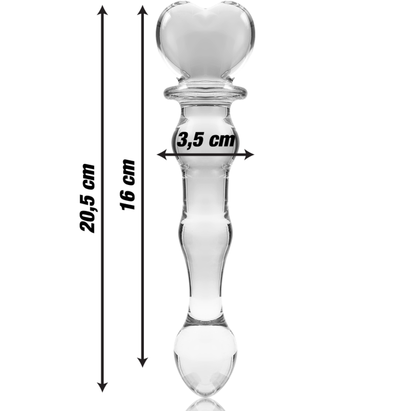 NEBULA Series by Ibiza – Modell 21 Dildo aus Borosilikatglas, Klar, 20,5 cm bei Secret Pulse im Erotikshop