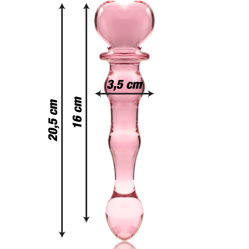 NEBULA Series by Ibiza – Modell 21 Dildo aus Borosilikatglas, Rosa, 20,5 cm – Dildo Bild 6