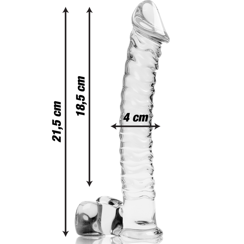 NEBULA Series by Ibiza – Modell 23 Dildo aus Borosilikatglas, Klar, 21,5 cm – Dildo Bild 5