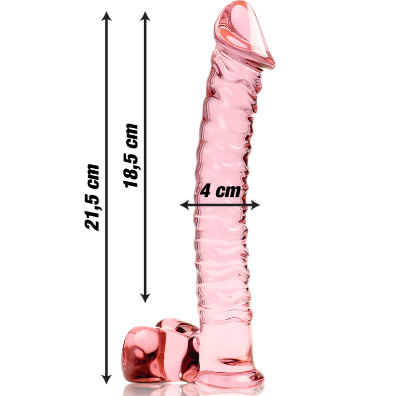 NEBULA Series by Ibiza – Modell 23 Dildo aus Borosilikatglas, Rosa – Dildo Bild 5