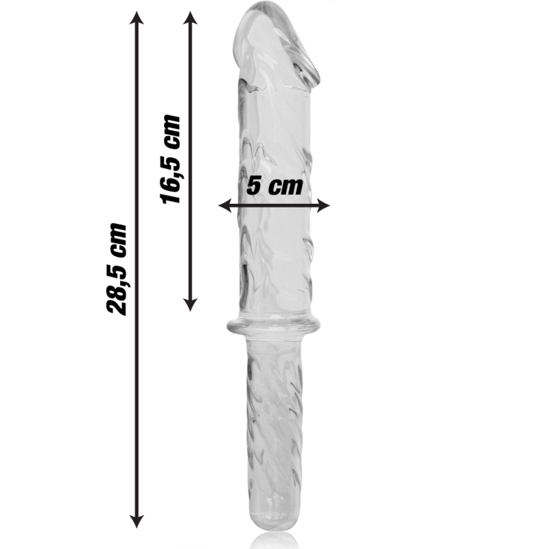 NEBULA Series by Ibiza – Modell 24 Dildo aus Borosilikatglas, Klar, 28,5 cm – Dildo Bild 6
