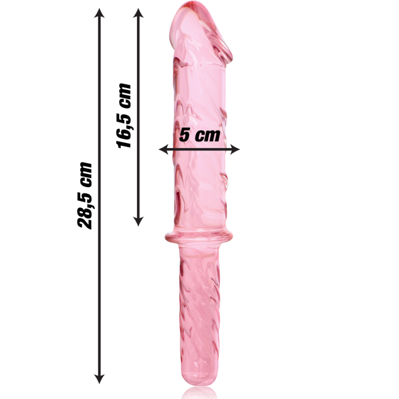 NEBULA Series by Ibiza – Modell 24 Dildo aus Borosilikatglas, Rosa, 28,5 cm – Dildo Bild 4