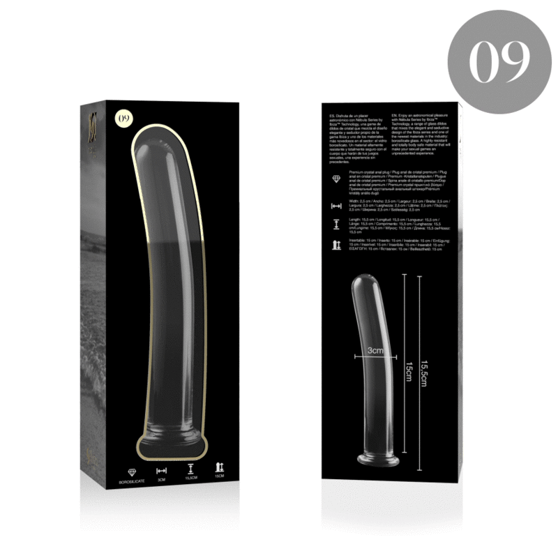 NEBULA SERIES BY IBIZA - MODELL 9 DILDO BOROSILIKATGLAS KLAR 15.5 CM -O- 2.5 CM – Dildo Bild 7