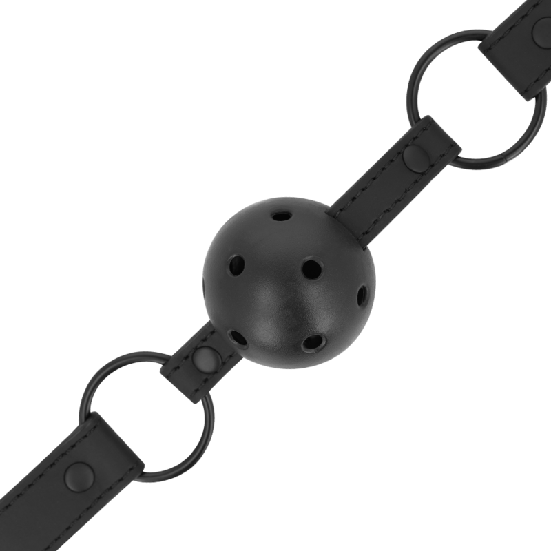 INTENSE - FETISH BALLKNEBEL AUS VEGANEM LEDER hochwertiges Zubehör
