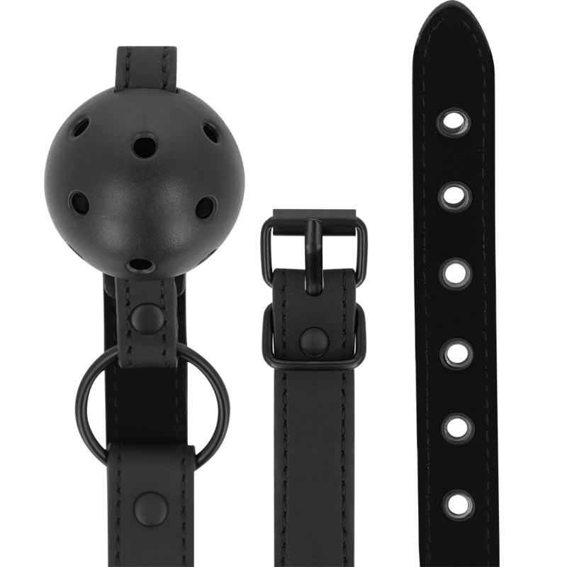 INTENSE - FETISH BALLKNEBEL AUS VEGANEM LEDER Produktansicht und Details