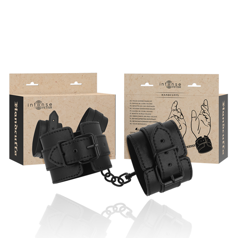 INTENSE - FETISH HANDSCHELLEN AUS VEGANEM LEDER Bondage-Fessel diskret online kaufen