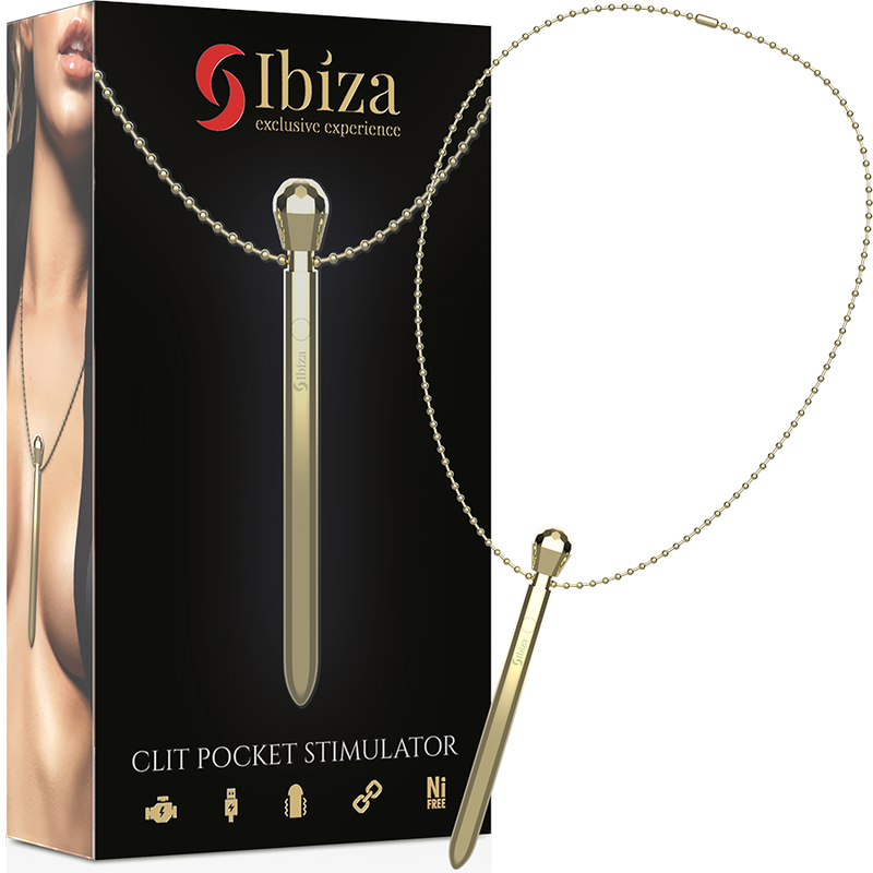 IBIZA Clit Pocket Stimulator Halskette – 12 Vibrationsmodi, USB wiederaufladbar | Secret Pulse Klitorisstimulator diskret online kaufen