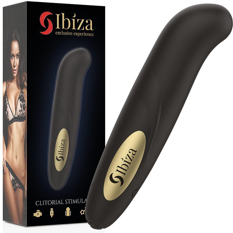IBIZA - KLITERSTIMULATOR USB-LADEGERT 10 VIBRATIONSMODI GOLDEN 13 X 2,9 für intensive Stimulation und Self-Love