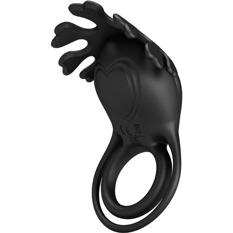 PRETTY LOVE - RUBEN VIBRATORRING 7 VIBRATIONEN SCHWARZES SILIKON – Vibrator Bild 3
