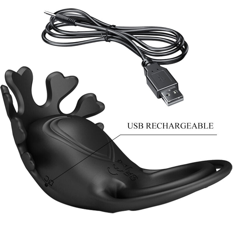 PRETTY LOVE - RUBEN VIBRATORRING 7 VIBRATIONEN SCHWARZES SILIKON – Vibrator Bild 12