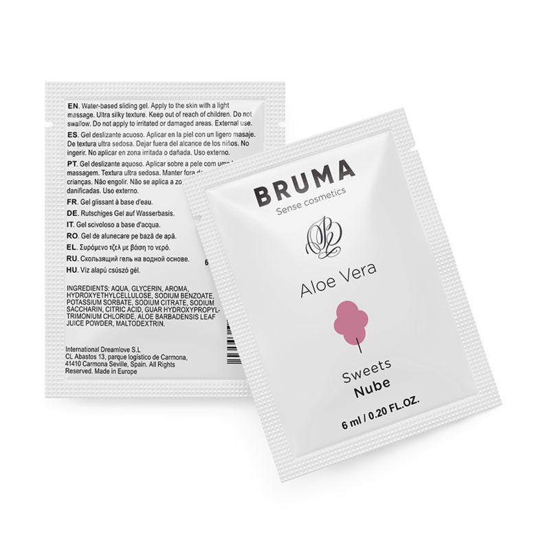BRUMA - ALOE VERA GLEITGEL ZUCKERWATTE GESCHMACK 6 ML – Gleitgel Bild 1