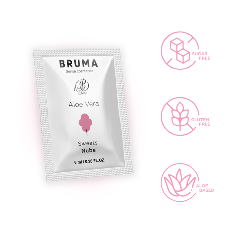 BRUMA - ALOE VERA GLEITGEL ZUCKERWATTE GESCHMACK 6 ML – Gleitgel Bild 10