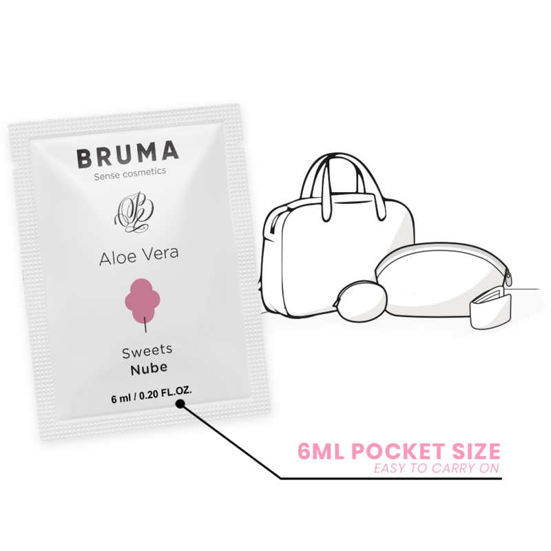 BRUMA - ALOE VERA GLEITGEL ZUCKERWATTE GESCHMACK 6 ML – Gleitgel Bild 5