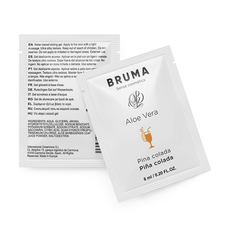 BRUMA - ALOE VERA GLEITGEL PINA COLADA GESCHMACK 6 ML – Gleitgel Bild 1