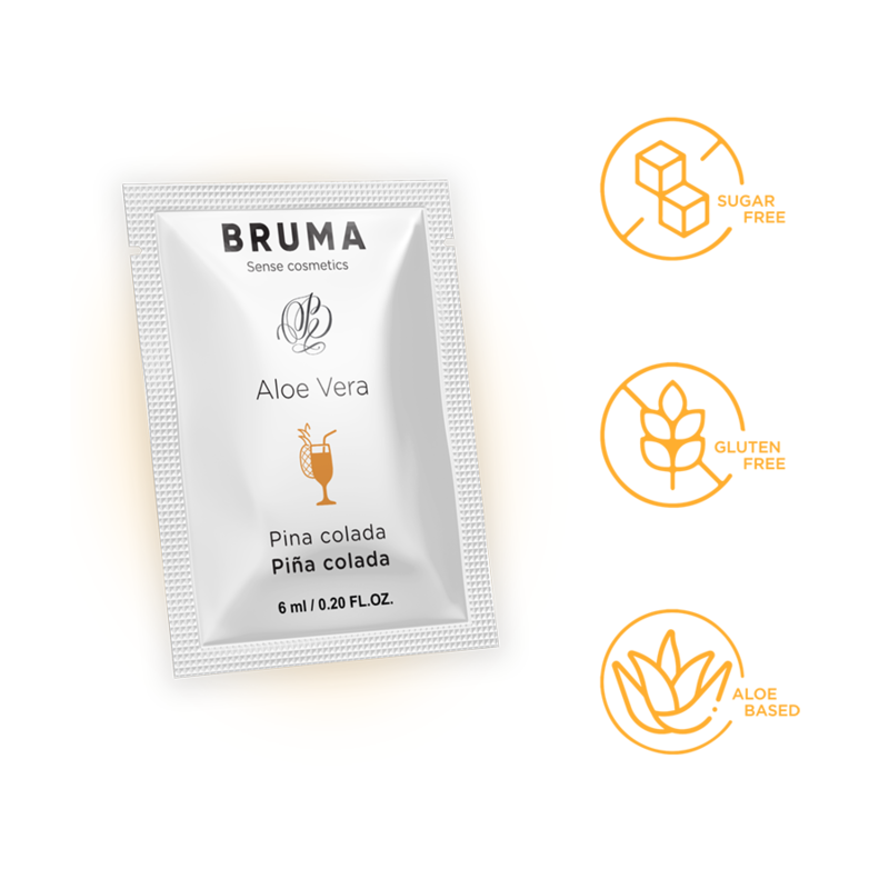 BRUMA - ALOE VERA GLEITGEL PINA COLADA GESCHMACK 6 ML – Gleitgel Bild 5