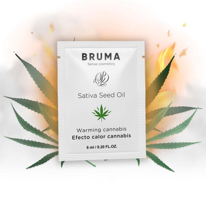 BRUMA - SATIVA-SAMENÖL-GLEITGEL MIT WÄRMENDEM CANNABISGESCHMACK 6 ml Gleitgel diskret online kaufen