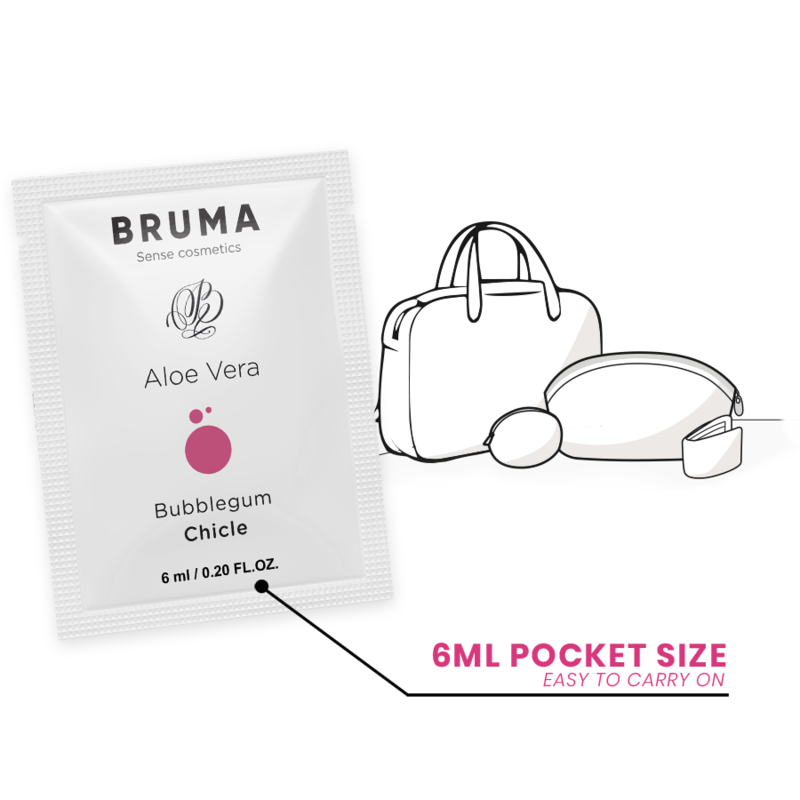 BRUMA - ALOE VERA GLEITGEL BUBBLEGUM GESCHMACK 6 ML – Gleitgel Bild 9