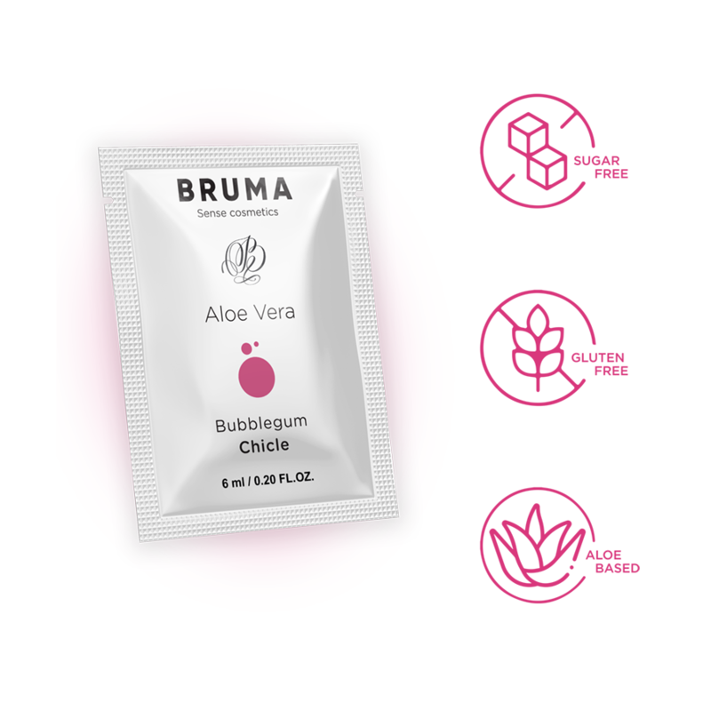 BRUMA - ALOE VERA GLEITGEL BUBBLEGUM GESCHMACK 6 ML – Gleitgel Bild 8