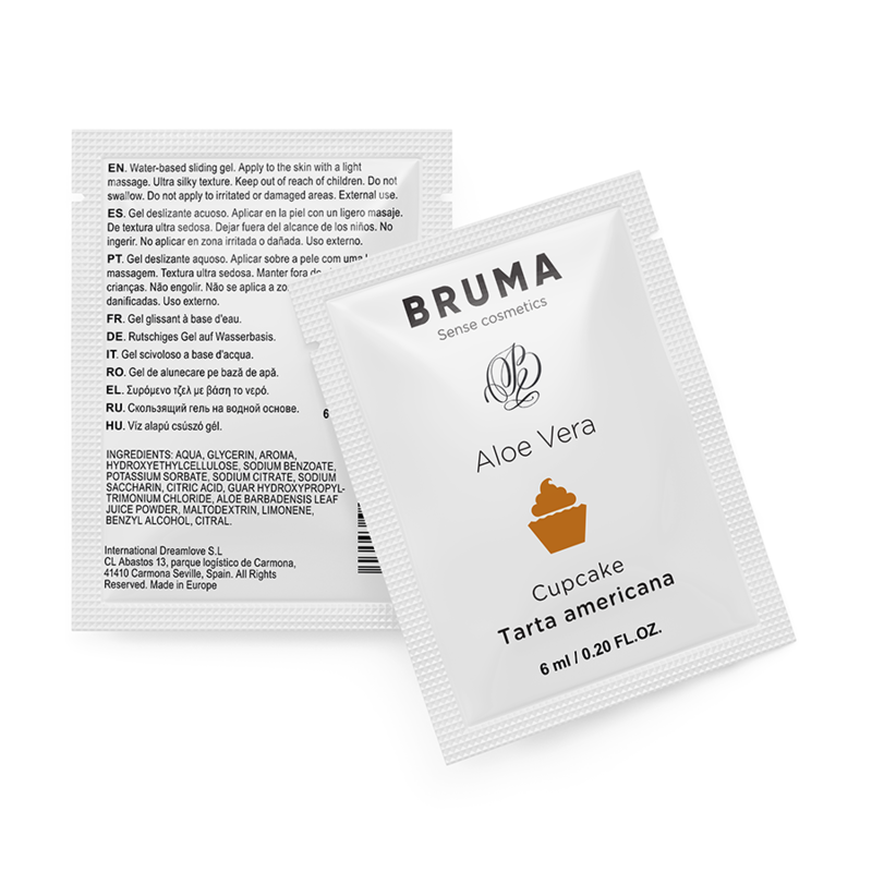 BRUMA - ALOE VERA GLEITGEL CUPCAKE-GESCHMACK 6 ML in der Secret Pulse Aroma-Gleitgel Probierbox