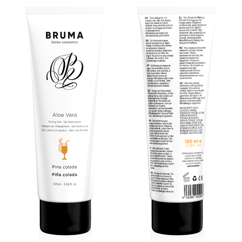 BRUMA - ALOE VERA GLEITGEL PINA COLADA GESCHMACK 100 ML – Gleitgel Bild 1