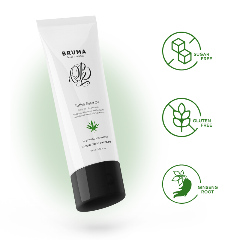 BRUMA - SATIVA-SAMENÖL-GLEITGEL MIT WÄRMENDEM CANNABISGESCHMACK 100 ml – Gleitgel Bild 6