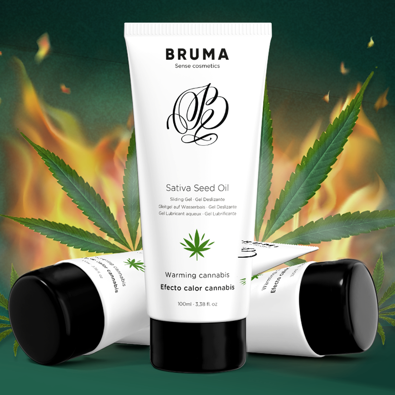 BRUMA - SATIVA-SAMENÖL-GLEITGEL MIT WÄRMENDEM CANNABISGESCHMACK 100 ml – Gleitgel Bild 10