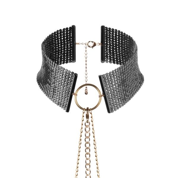 Bijoux Désir Métallique – Schwarze Metallic-Halskette & Bondage-Accessoire | Secet Pulse Produktansicht und Details