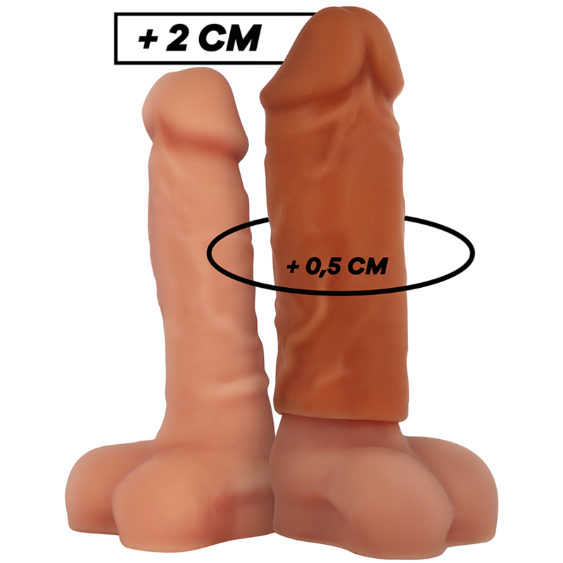 VIRILXL - FLÜSSIGE SILIKON V3 BRAUNE PENISVERLÄNGERUNG – Penis-Extender Bild 1