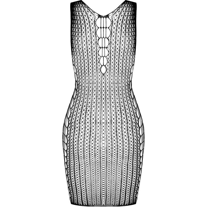 PASSION - BS097 SCHWARZER BODYSTOCKING, EINE GRÖSSE Dessous-Body Produktansicht
