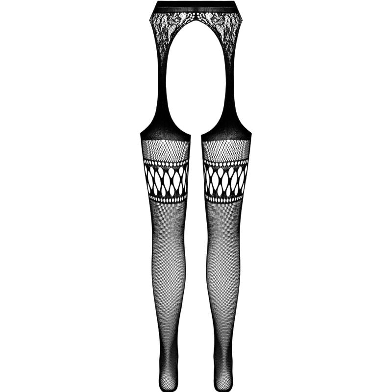 PASSION - S026 SCHWARZE STRUMPFSTRUMPFHOSE, EINE GRÖSSE Strümpfe Produktansicht