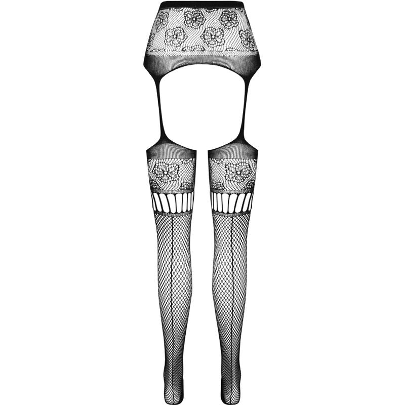 PASSION - S030 STRUMPFHOSE MIT SCHWARZEM GARTER, EINE GRÖSSE Strümpfe Produktansicht