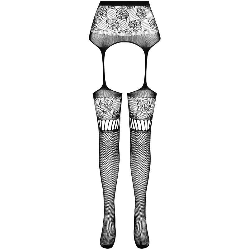 PASSION - S030 STRUMPFHOSE MIT SCHWARZEM GARTER, EINE GRÖSSE hochwertige Produktabbildung