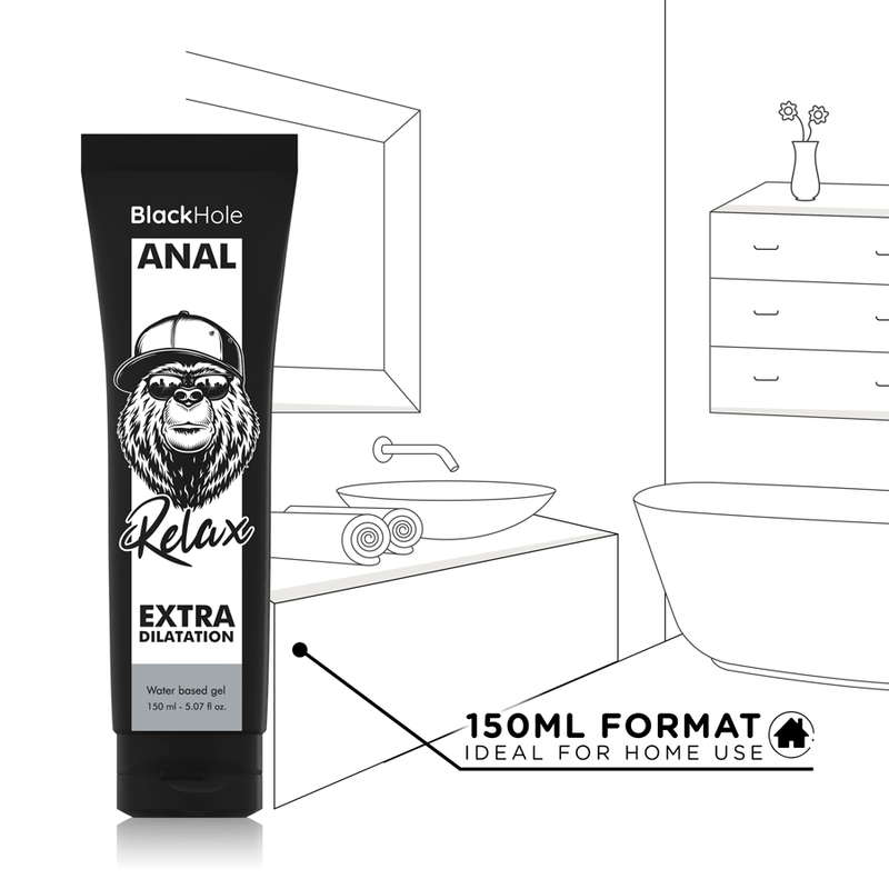 BLACK HOLE - ANAL-DILATIONSGEL AUF WASSERBASIS 150 ML hochwertiges Intimtoy