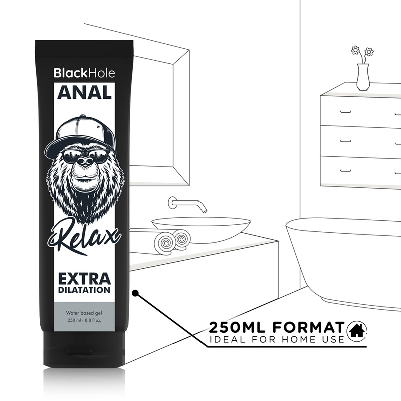 BLACK HOLE - ANAL-DILATIONSGEL AUF WASSERBASIS 250 ML hochwertiges Intimtoy