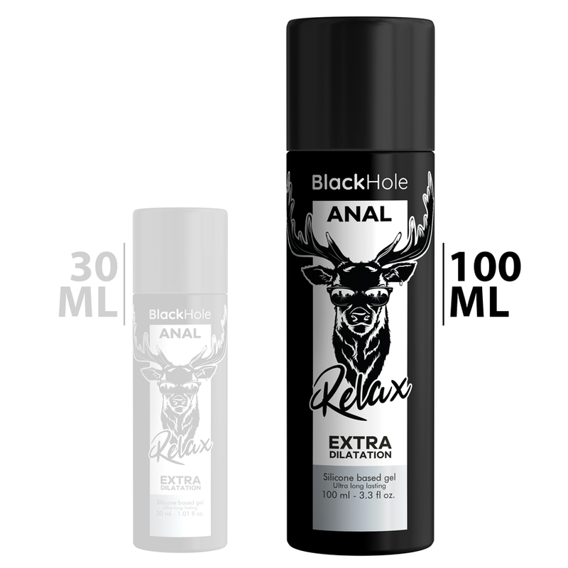 BLACK HOLE - GEL AUF SILIKONBASIS ZUR ANAL-DILATATION 100 ML Produktansicht und Details