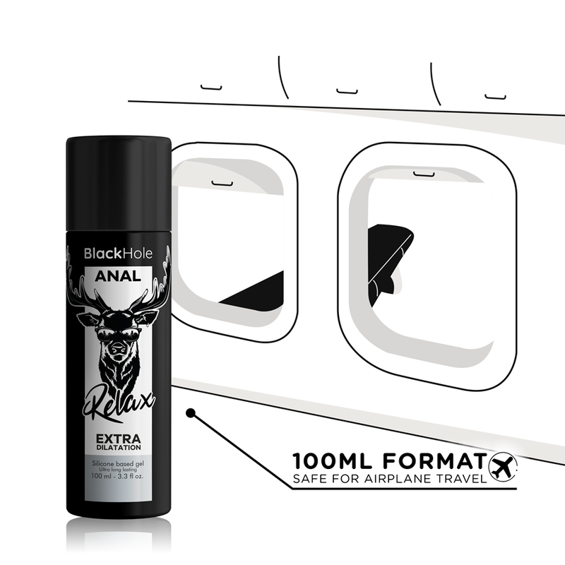 BLACK HOLE - GEL AUF SILIKONBASIS ZUR ANAL-DILATATION 100 ML hochwertiges Intimtoy