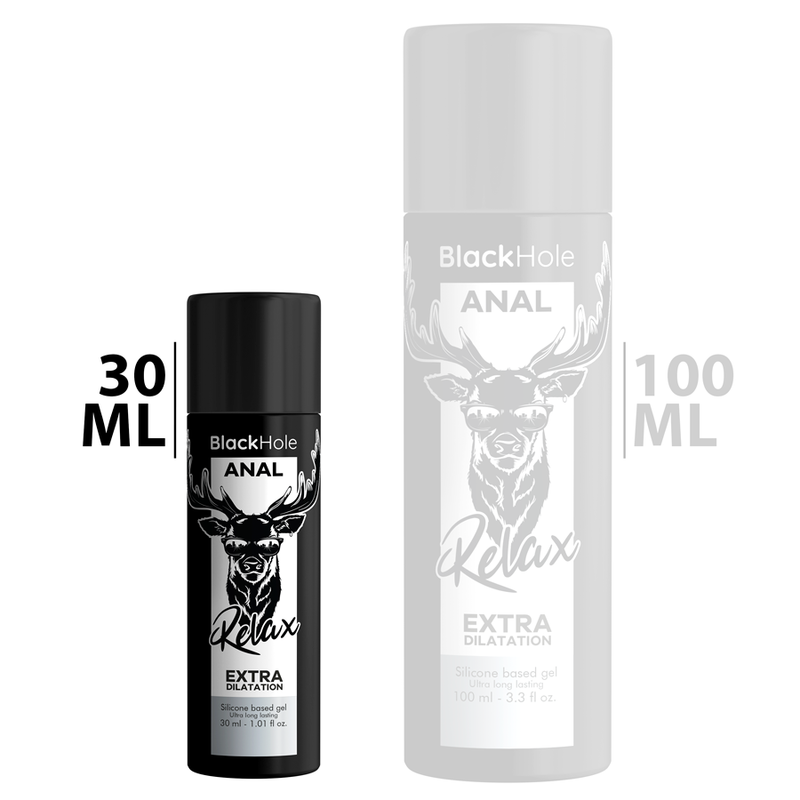 BLACK HOLE - GEL AUF SILIKONBASIS ZUR ANAL-DILATATION 30 ML Produktansicht und Details