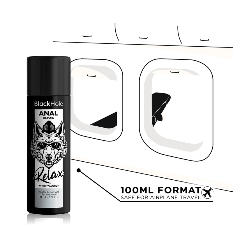 BLACK HOLE - ANAL REPAIR WASSERBASIERTE ENTSPANNUNG MIT HYALURON 100 ML hochwertiges Intimtoy