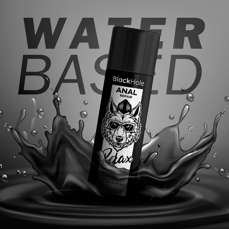 BLACK HOLE - ANAL REPAIR WASSERBASIERTE ENTSPANNUNG MIT HYALURON 100 ML für sinnliche und diskrete Momente