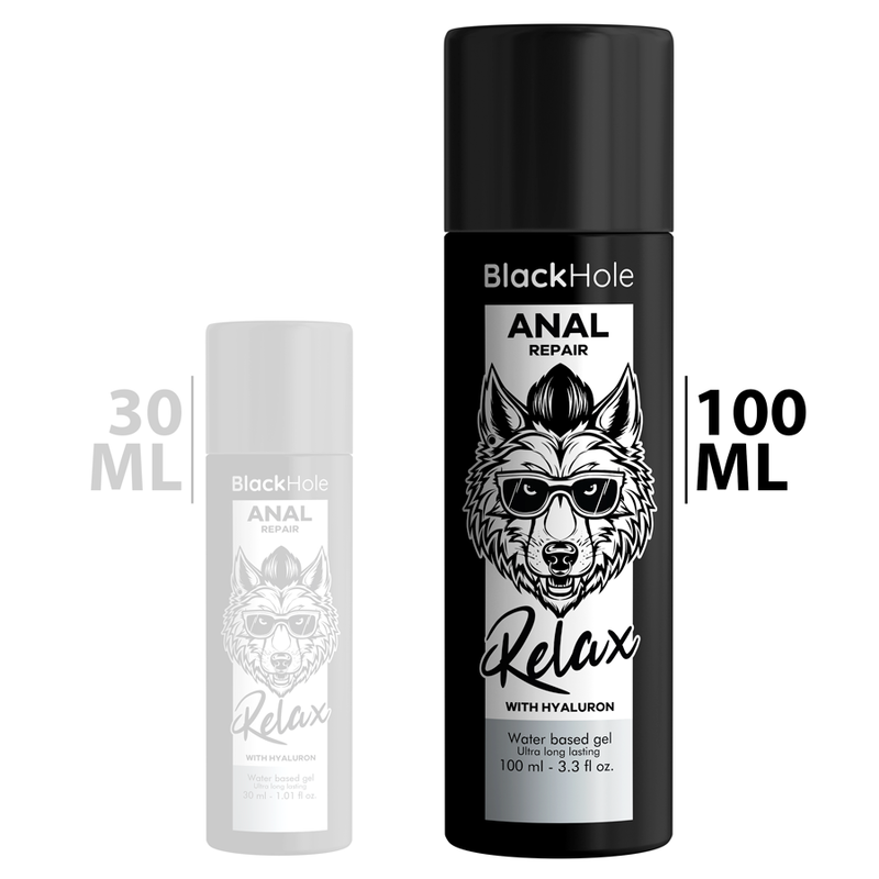 BLACK HOLE - ANAL REPAIR WASSERBASIERTE ENTSPANNUNG MIT HYALURON 100 ML Produktansicht und Details