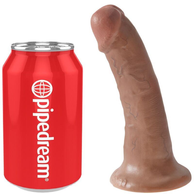 KING COCK - REALISTISCHER PENIS 15 CM KARAMELL – realistischer Dildo Bild 9