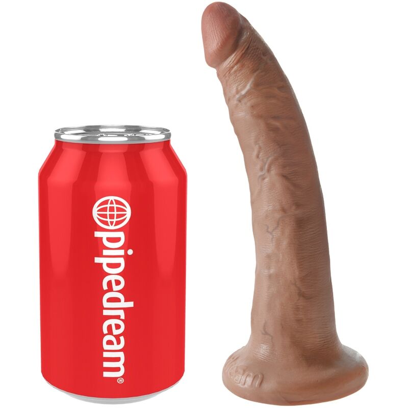 KING COCK - REALISTISCHER PENIS 17.5 CM KARAMELL Produktansicht und Details