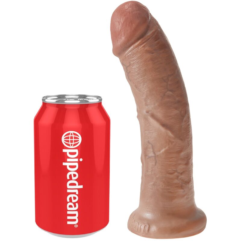 KING COCK - REALISTISCHER PENIS 19.5 CM KARAMELL – realistischer Dildo Bild 10