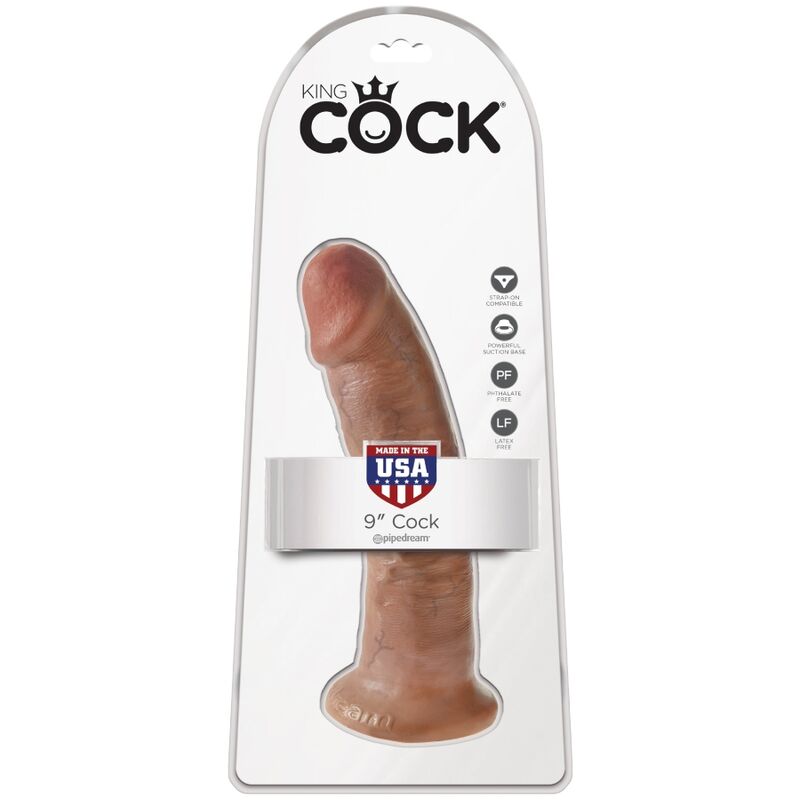 KING COCK - REALISTISCHER PENIS 21.7 CM KARAMELL bei Secret Pulse im Erotikshop