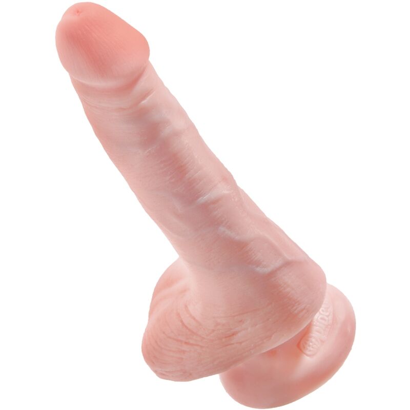 KING COCK - REALISTISCHER PENIS MIT EIER 13.5 CM LEICHT – realistischer Dildo Bild 6