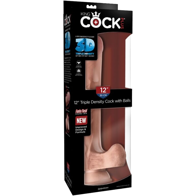 King Cock Realistischer Penis 24,8 cm – Mit 3D-Kugeln, Lichtfarben – realistischer Dildo Bild 13
