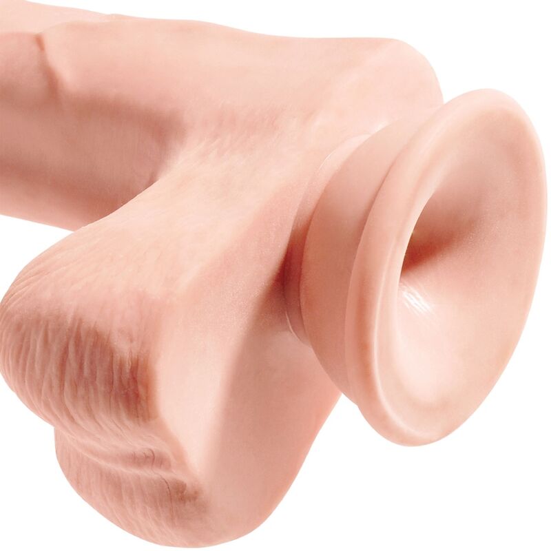 King Cock Realistischer Penis 24,8 cm – Mit 3D-Kugeln, Lichtfarben – realistischer Dildo Bild 9
