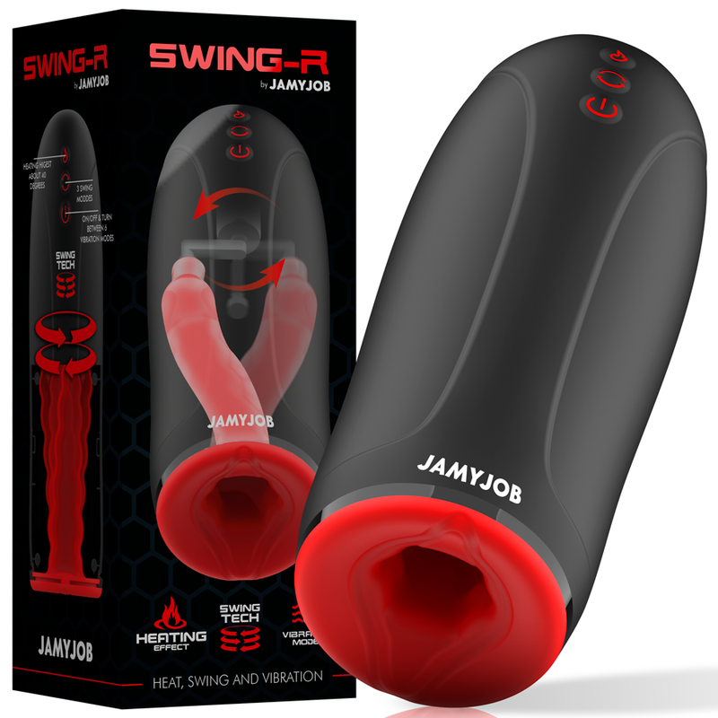 JAMYJOB - SWING-R HEIZEFFEKT, SWING TECH UND VIBRATIONS-MASTURBATOR – automatischer Masturbator Bild 2