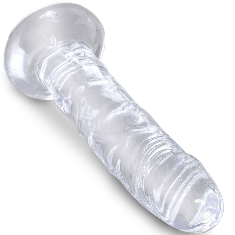 KING COCK - CLEAR REALISTISCHER PENIS 15.5 CM TRANSPARENT hochwertiges Intimtoy