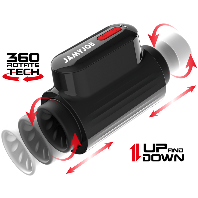 JAMYJOB - VORTEX-STOß- UND 360-DREHBARER TECH-TURBO-MODUS-MASTURBATOR – Masturbator Bild 2